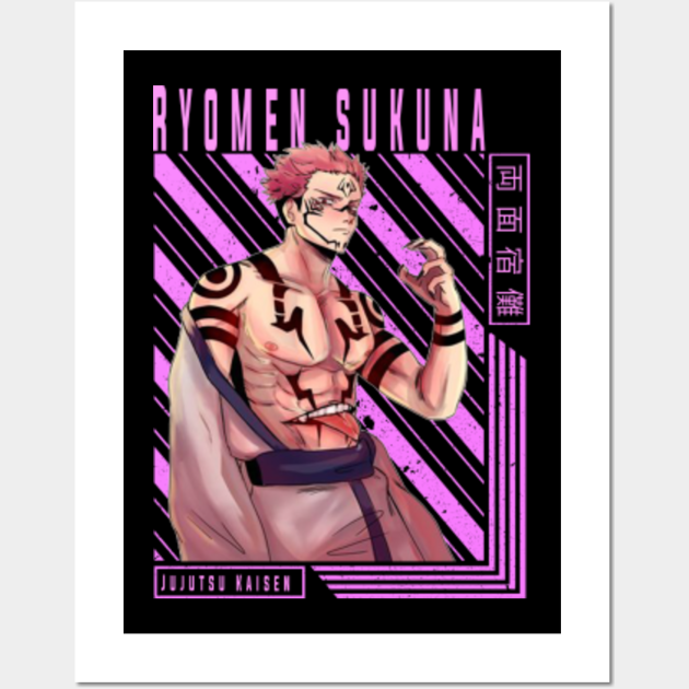 Ryomen Sukuna Jujutsu Kaisen Ryomen Sukuna Posters And Art Prints Teepublic
